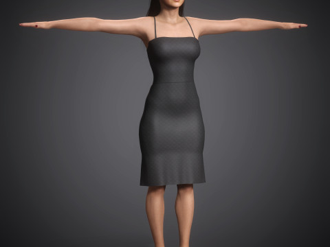 Gigi Hadid Character 3D Model