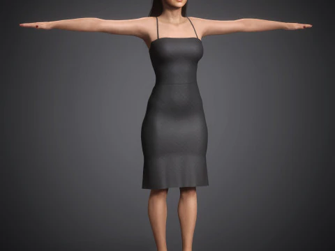 Gigi Hadid Character 3D Model