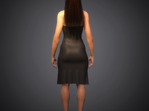 Gigi Hadid Character 3D Model