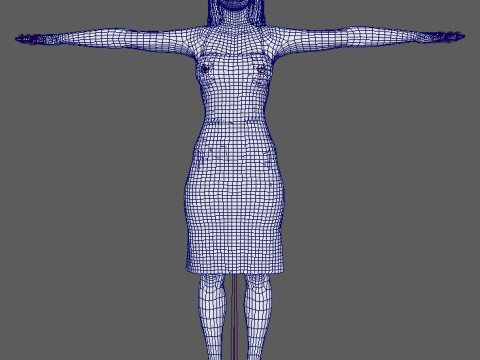 Gigi Hadid Character 3D Model