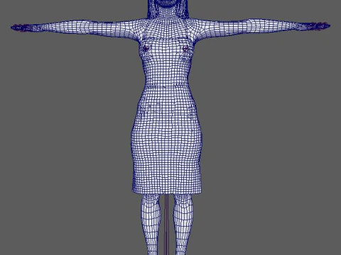 Gigi Hadid Character 3D Model