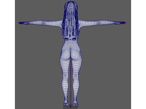 Gigi Hadid Character 3D Model