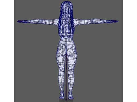 Gigi Hadid Character 3D Model