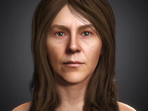 Jennifer Aniston-Charakter 3D Modell
