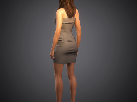 Jennifer Aniston-personage 3D Model