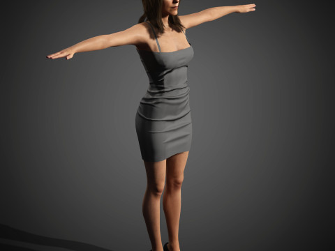 Jennifer Aniston-personage 3D Model