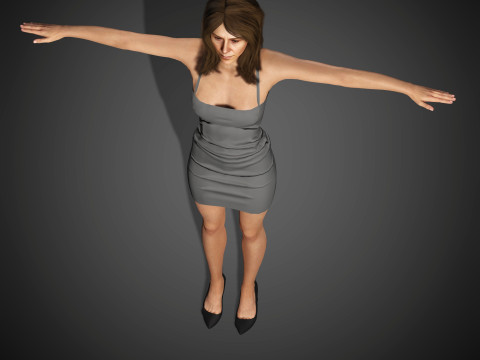 Jennifer Aniston-personage 3D Model