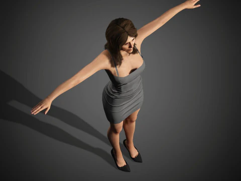 Karakter Jennifer Aniston Model 3D