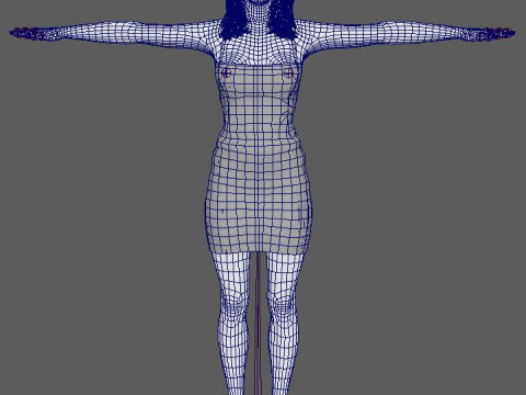 Jennifer Aniston-personage 3D Model