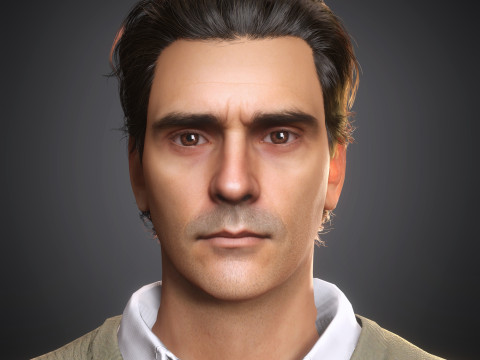 Personagem masculino carismático Modelo 3D