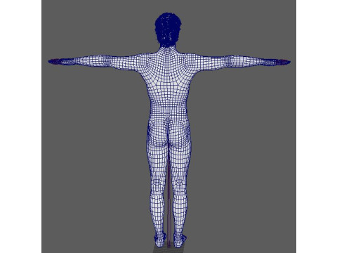 Charismatischer männlicher Charakter 3D Modell