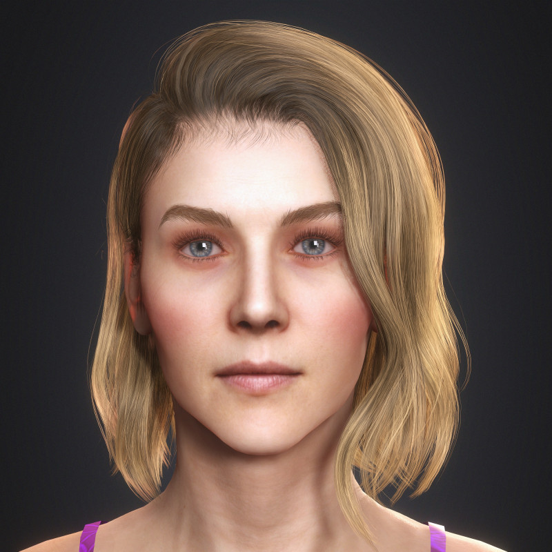 裴淳华角色 3D 模型 .c4d .max .obj .3ds .fbx .stl .blend