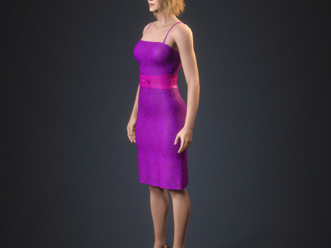 Personnage de Rosamund Pike Modèle 3D