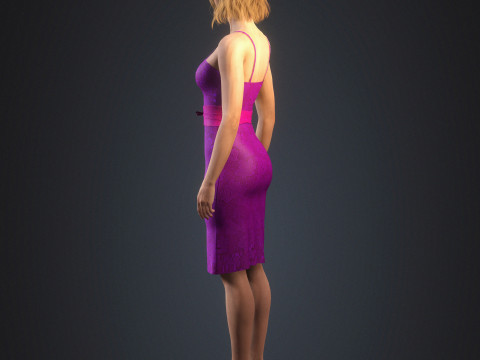 Personnage de Rosamund Pike Modèle 3D