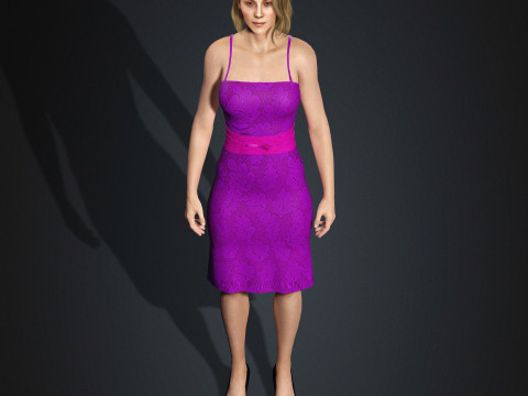 Personnage de Rosamund Pike Modèle 3D