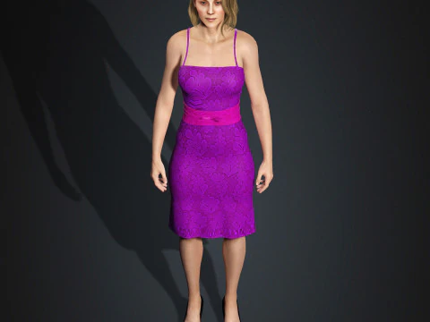 Персонаж Розамунд Пайк 3D Модель