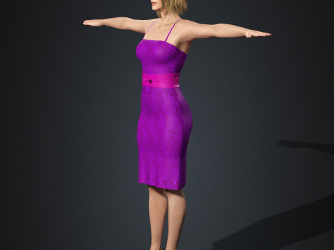Personnage de Rosamund Pike Modèle 3D