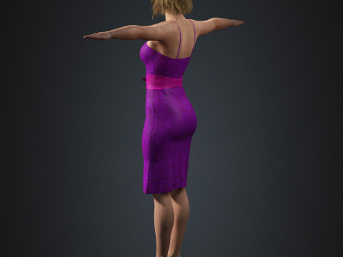 Personnage de Rosamund Pike Modèle 3D