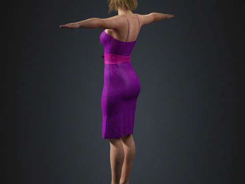 Персонаж Розамунд Пайк 3D Модель