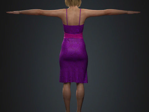 Персонаж Розамунд Пайк 3D Модель