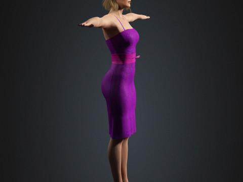Personnage de Rosamund Pike Modèle 3D