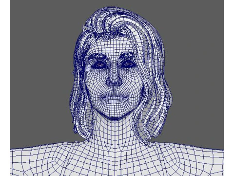 Персонаж Розамунд Пайк 3D Модель