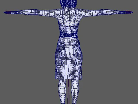 Персонаж Розамунд Пайк 3D Модель