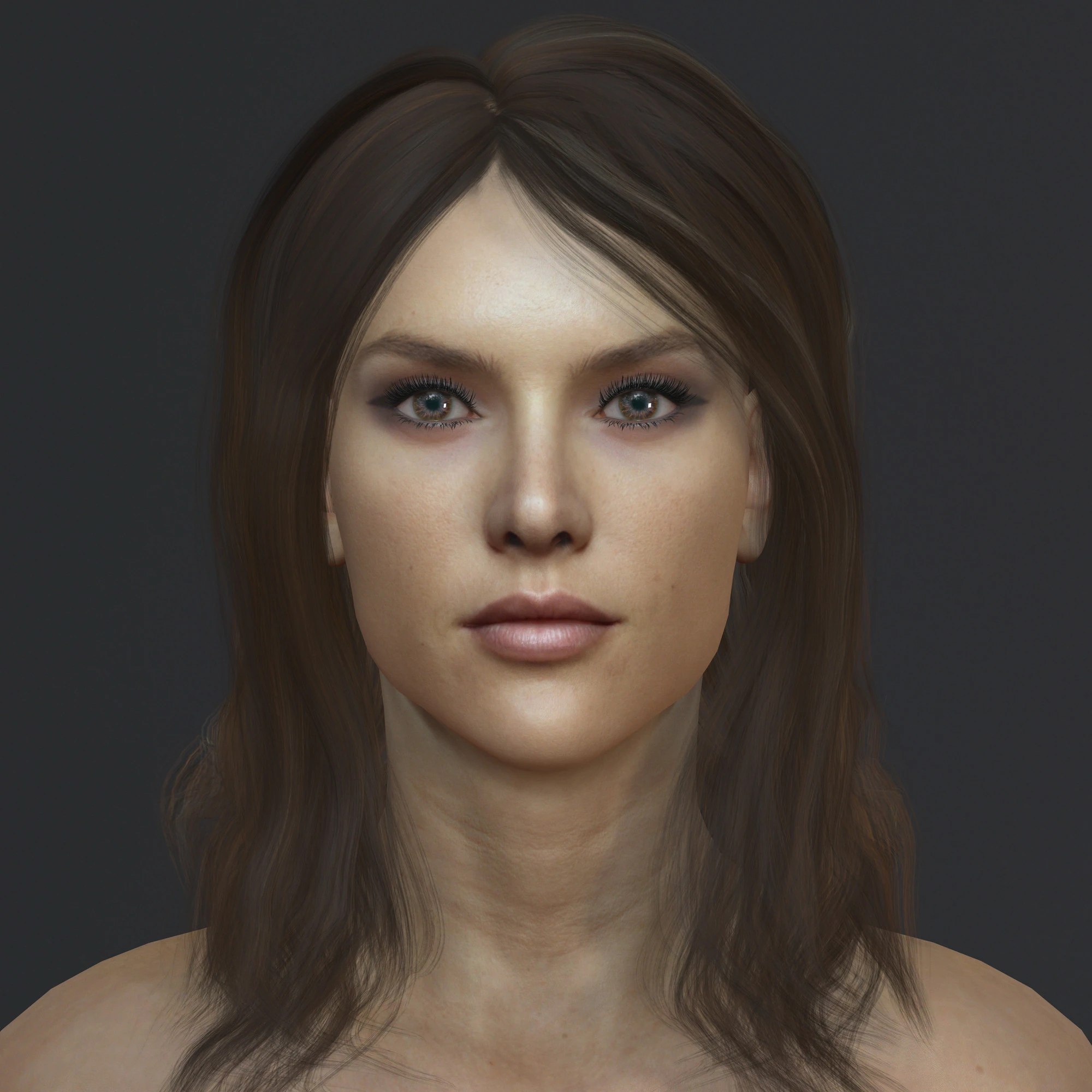 Alessandra Ambrosio Character 3D Model .c4d .max .obj .3ds .fbx .stl .blend