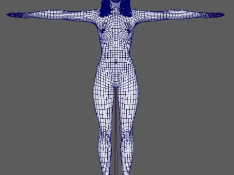 Alessandra Ambrosio Character 3D Model