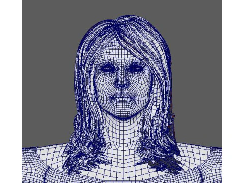 Alessandra Ambrosio Character 3D Model