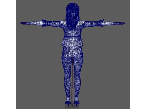 Alessandra Ambrosio Character 3D Model