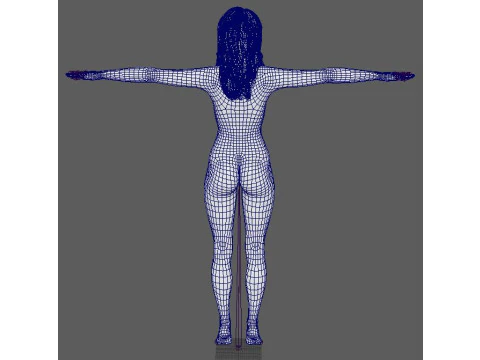 Alessandra Ambrosio Character 3D Model