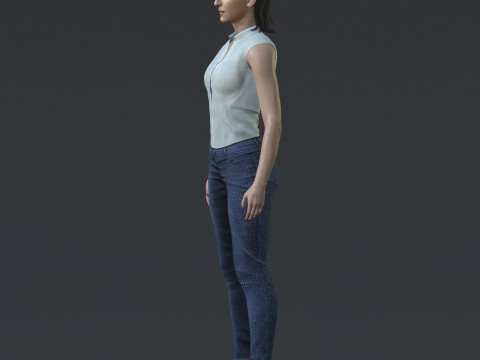 Alba Flores Character 3D Model