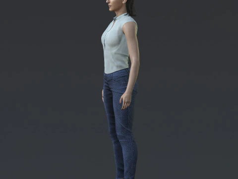 Alba Flores Character 3D Model
