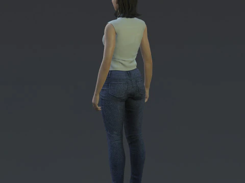 Alba Flores Character 3D Model