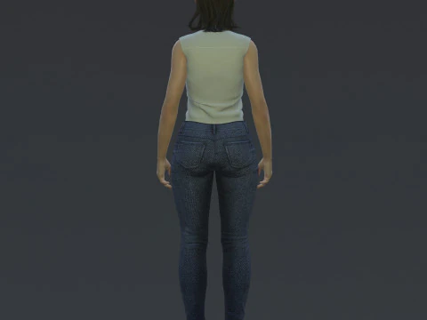 Alba Flores Character 3D Model