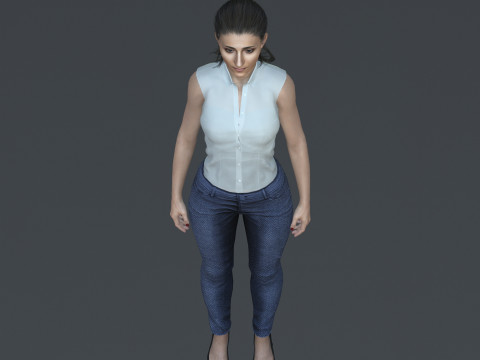 Alba Flores Character 3D Model