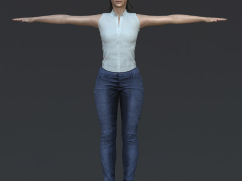 Alba Flores Character 3D Model