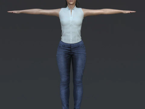 Alba Flores Character 3D Model