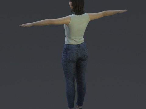 Alba Flores Character 3D Model