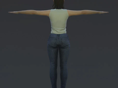 Alba Flores Character 3D Model