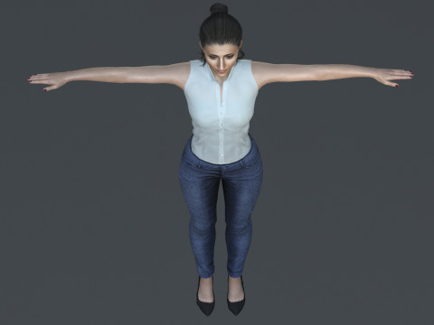 Alba Flores Character 3D Model