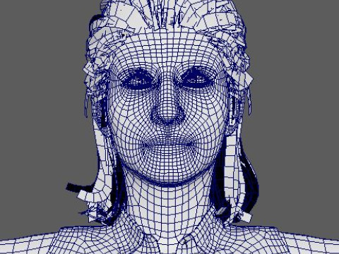 Alba Flores Character 3D Model