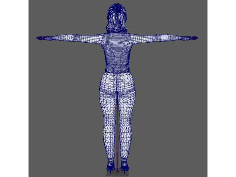 Alba Flores Character 3D Model