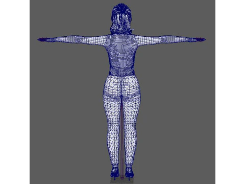 Alba Flores Character 3D Model