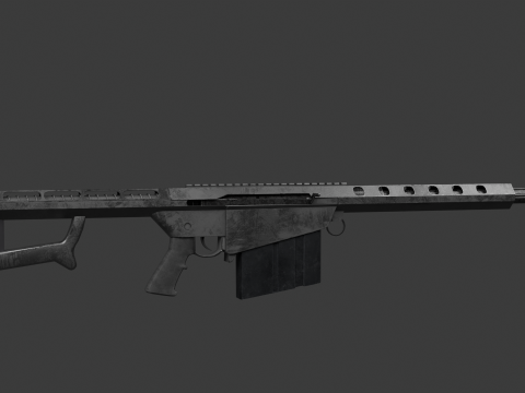Barrett M82 3D Model
