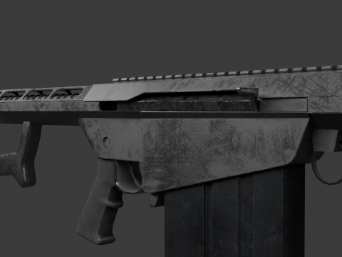 Barrett M82 3D Модель
