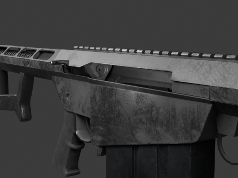 Barrett M82 3D Модель