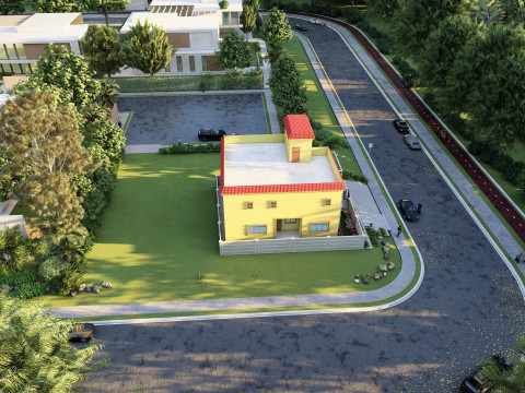 Autocad 3d spanish house model 3D Model