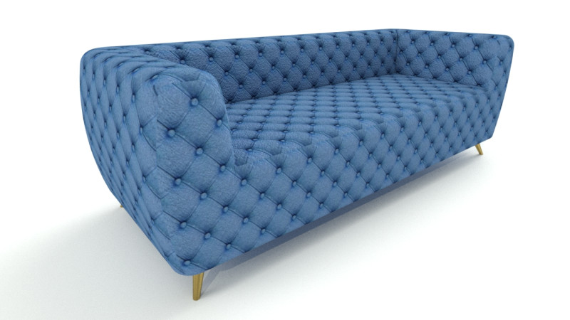Autocad 3d sofa model with material 3Dモデル .c4d .max .obj .3ds .fbx .stl .blend 